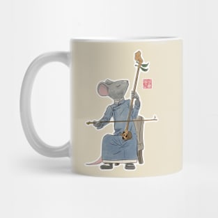 Mouse Playing Acorn Erhu Mug